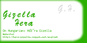 gizella hera business card